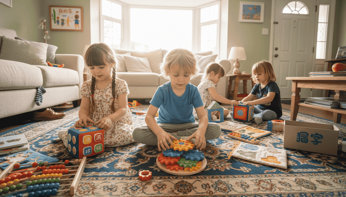 英国的孩子们喜欢用各种功能的玩具玩耍，这些玩具不仅能拼搭，还能变换不同的玩法，充分激发了他们的创造力和想象力。