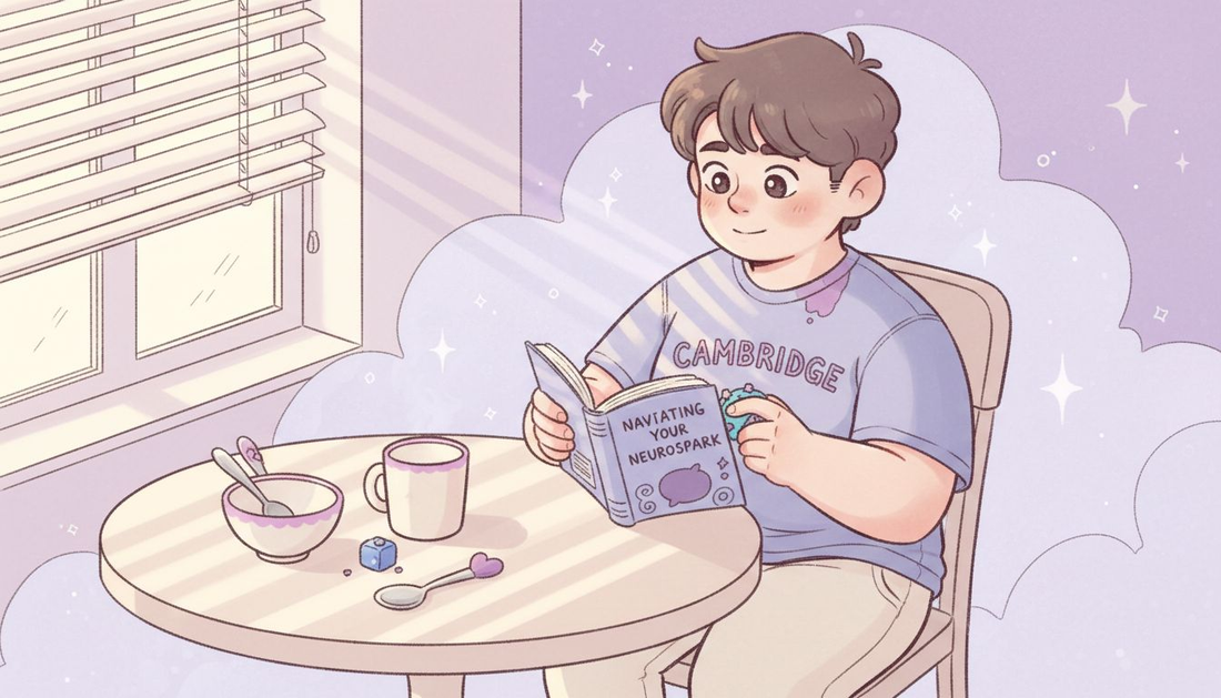 Adult using sensory fidget toy for focus